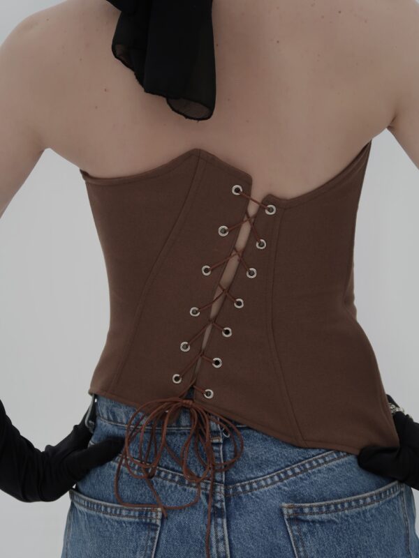 Jargon Brown Long Corset - Image 5