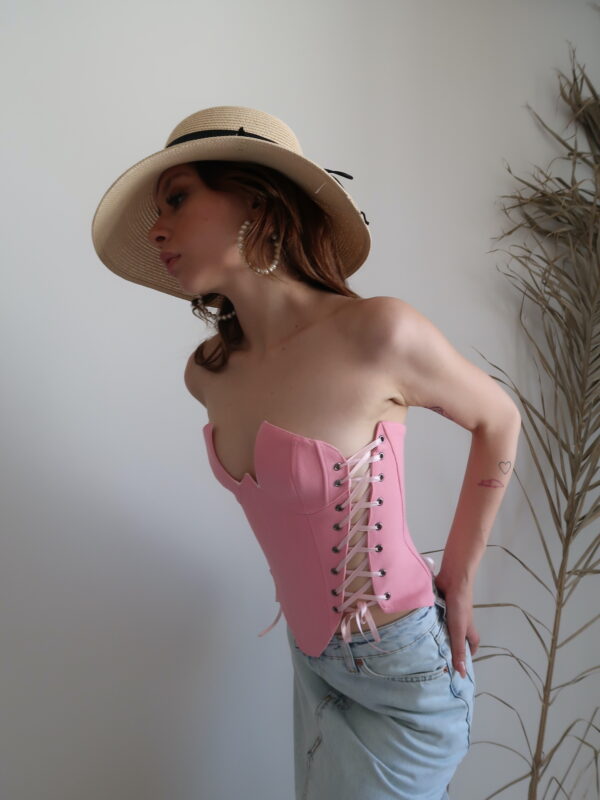 Rosalinda Pink Corset - Image 4