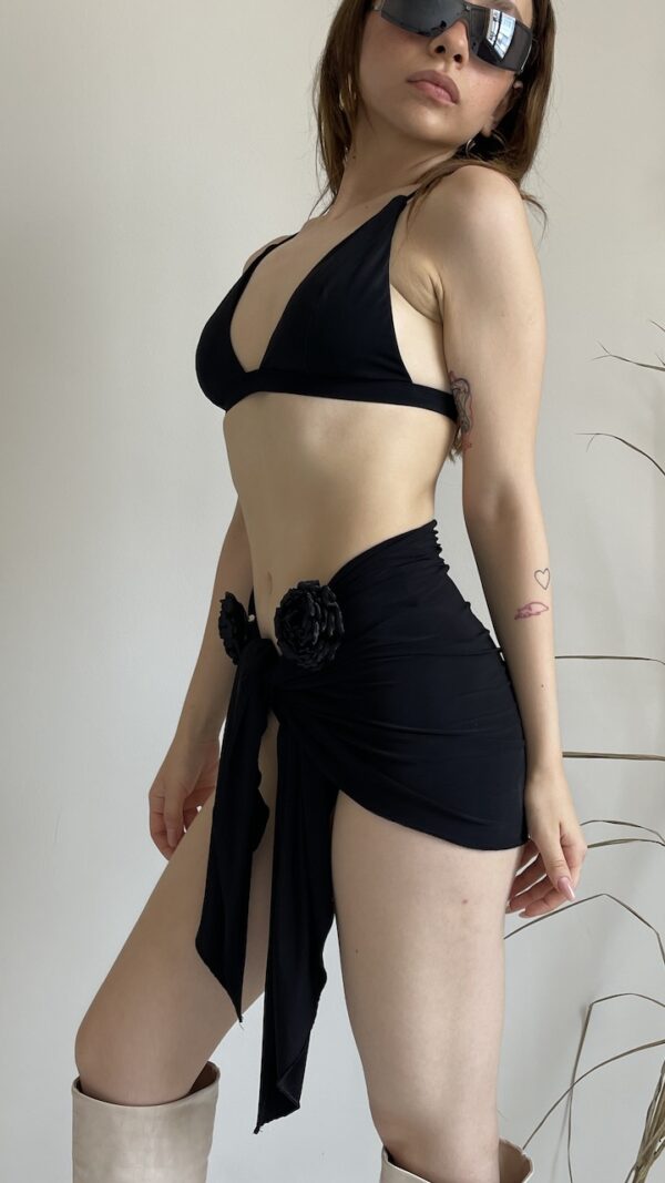 Rosalinda Black Rose Swimwear Set - Image 3