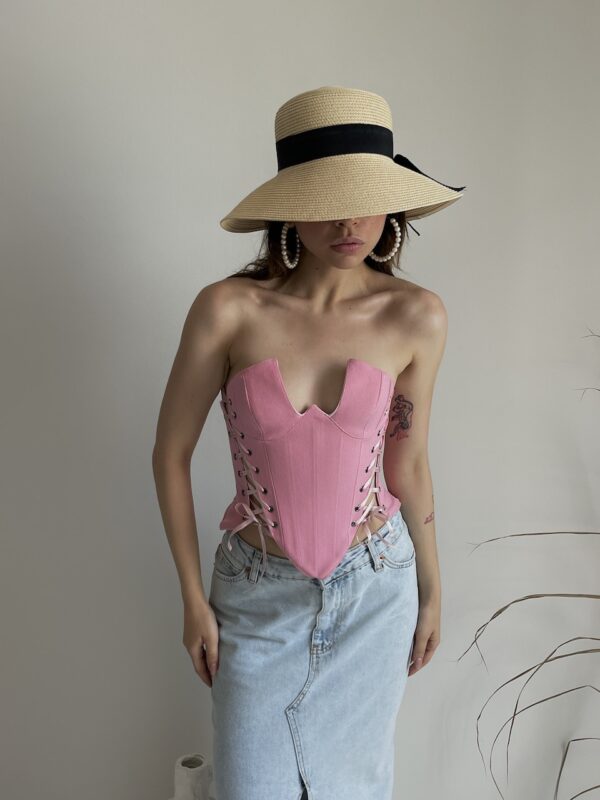 Rosalinda Pink Corset - Image 2