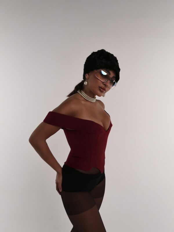 Fox Burgundy Corset - Image 2