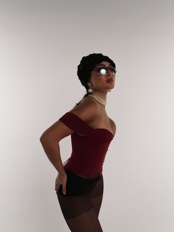 Fox Burgundy Corset - Image 3