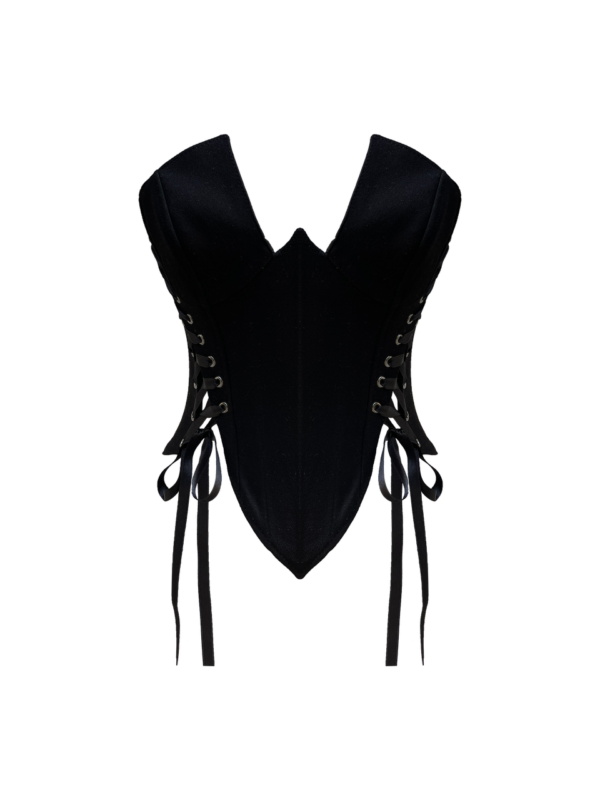 Rosalinda Black Corset Crop - Eda's Choice