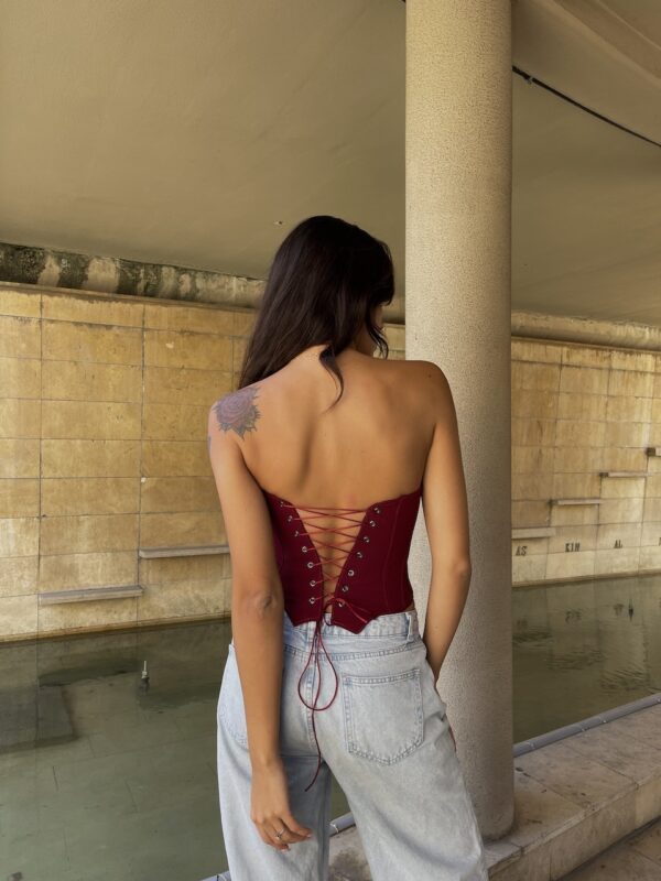 Scorpion Burgundy Corset - Image 5