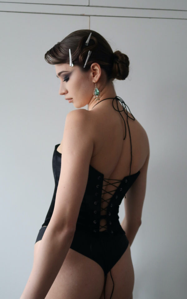 Limited Edition Morticia Velvet Corset - Image 4