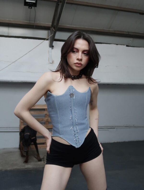 Armor Blue Jean Corset - Image 7