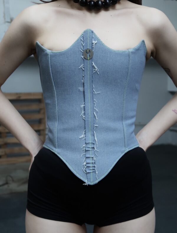 Armor Blue Jean Corset - Image 2