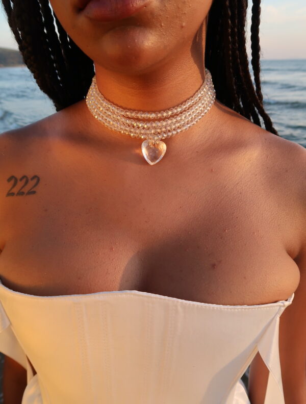 Blessed Collection - Crystal Heart Necklace - Image 2