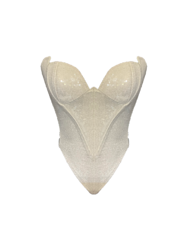 Desert Rose White Corset